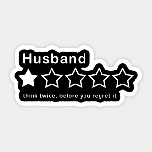 Husband Review Sticker